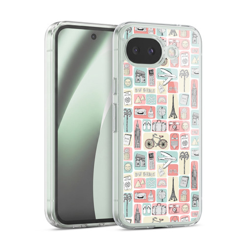 Andrea Lauren Design Lady Like Travel Love Soft Gel Case for Google Pixel 10a
