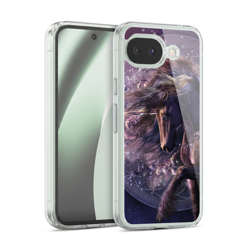 Laurie Prindle Fantasy Horse Chimera Black Rose Unicorn Soft Gel Case for Google Pixel 10a
