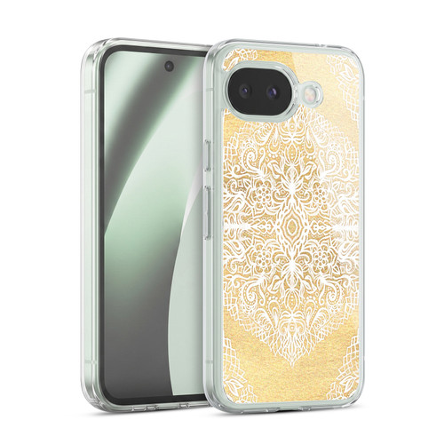 Micklyn Le Feuvre Floral Patterns White Gouache Soft Gel Case for Google Pixel 10a