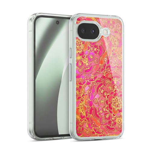Micklyn Le Feuvre Mandala Hot Pink Gold and Orange Soft Gel Case for Google Pixel 10a