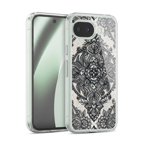 Micklyn Le Feuvre Mandala 3 Charcoal Lace Pencil Doodle Soft Gel Case for Google Pixel 10a