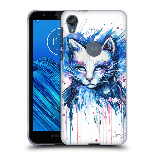 Pixie Cold Cats Space Soft Gel Case for Motorola Moto E6