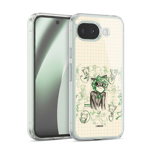 Miraculous Ladybug Sketches Cat Noir Soft Gel Case for Google Pixel 10a