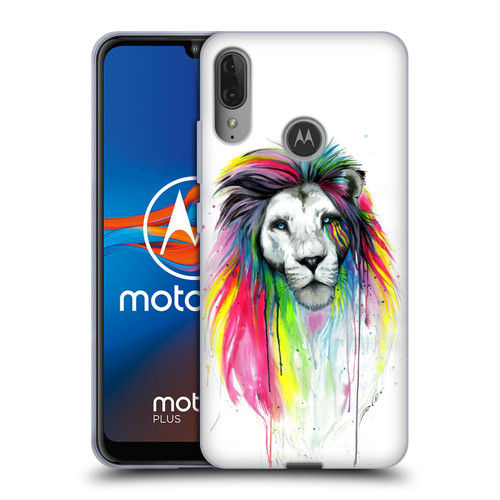Pixie Cold Cats Rainbow Mane Soft Gel Case for Motorola Moto E6 Plus