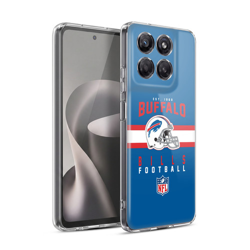 NFL Buffalo Bills Graphics Helmet Typography Soft Gel Case for Motorola Moto G37 Power