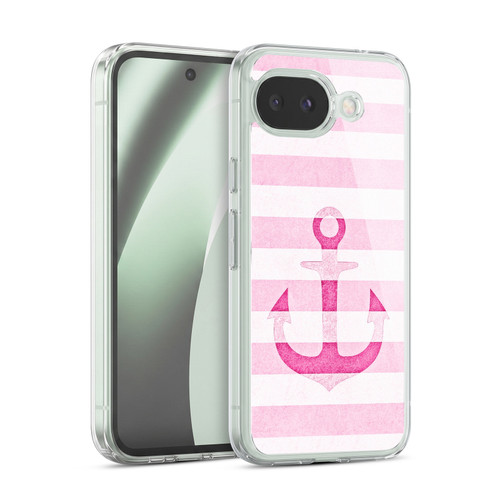 Monika Strigel Vintage Anchors Pink Soft Gel Case for Google Pixel 10a