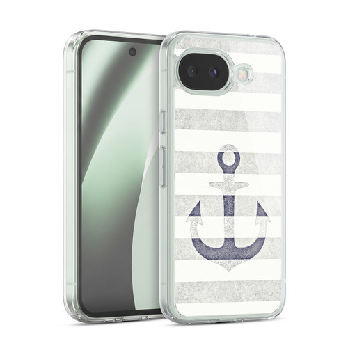 Monika Strigel Vintage Anchors White Soft Gel Case for Google Pixel 10a
