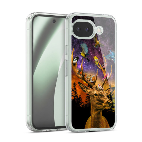 Dave Loblaw Animals Deer and Birds Soft Gel Case for Google Pixel 10a