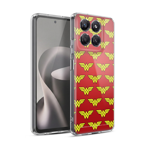 Wonder Woman DC Comics Logos Pattern Soft Gel Case for Motorola Moto G37 Power