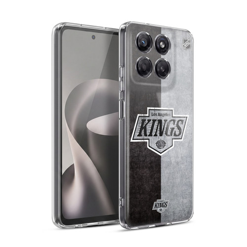 NHL Los Angeles Kings Half Distressed Soft Gel Case for Motorola Moto G37 Power