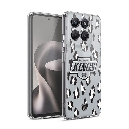 NHL Los Angeles Kings Leopard Pattern Soft Gel Case for Motorola Moto G37 Power
