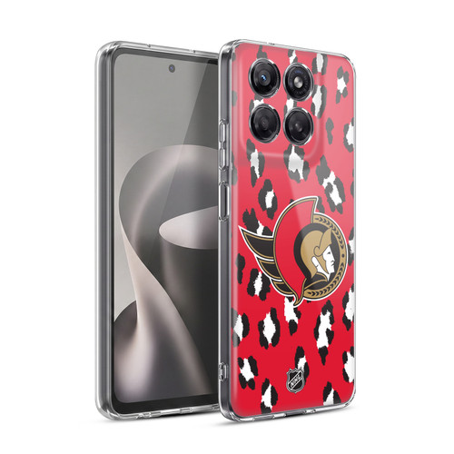 NHL Ottawa Senators Leopard Pattern Soft Gel Case for Motorola Moto G37 Power