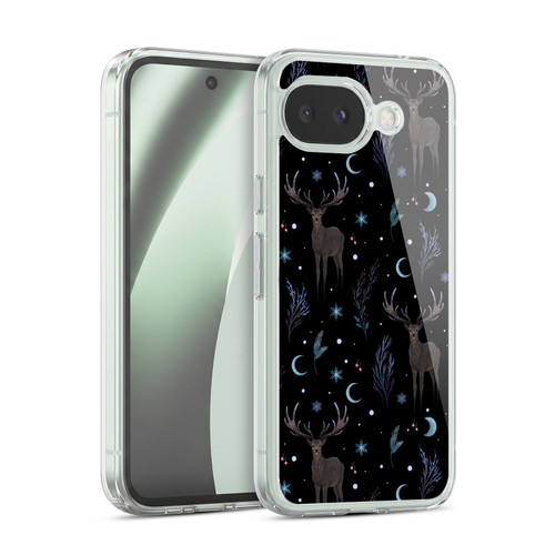 Episodic Drawing Art Winter Deer Pattern Soft Gel Case for Google Pixel 10a