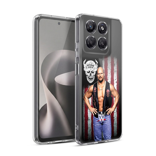 WWE American Flag Superstars Stone Cold Steve Austin Soft Gel Case for Motorola Moto G37 Power