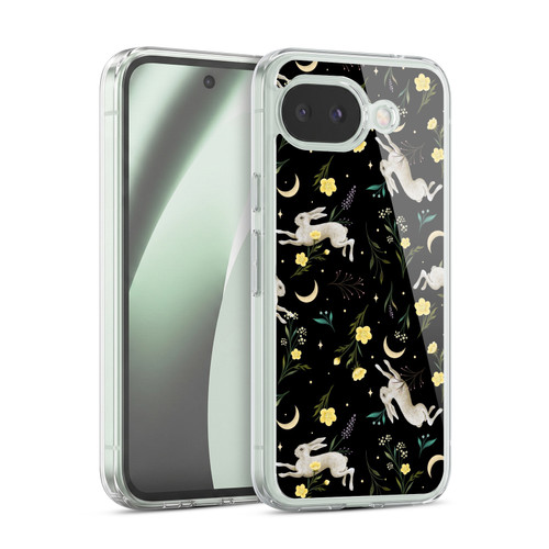 Episodic Drawing Pattern Bunny Night Soft Gel Case for Google Pixel 10a