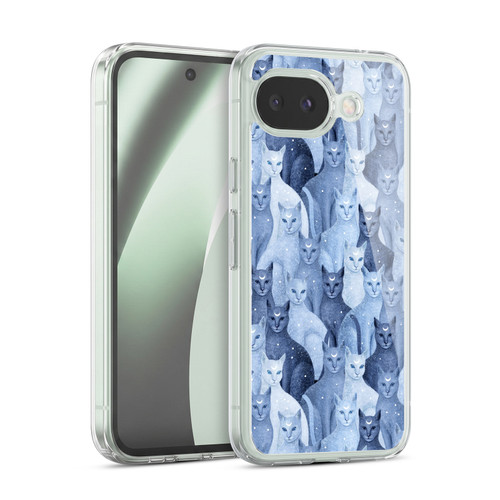 Episodic Drawing Pattern Cats Soft Gel Case for Google Pixel 10a