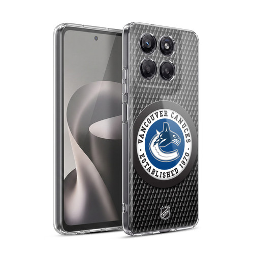 NHL Vancouver Canucks Puck Texture Soft Gel Case for Motorola Moto G37 Power