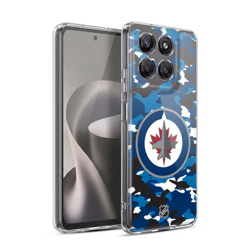NHL Winnipeg Jets Camouflage Soft Gel Case for Motorola Moto G37 Power