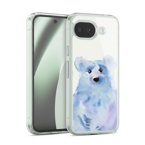 Wyanne Nature Portraits II Blue Watercolour Bear Soft Gel Case for Google Pixel 10a