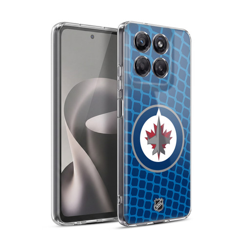 NHL Winnipeg Jets Net Pattern Soft Gel Case for Motorola Moto G37 Power