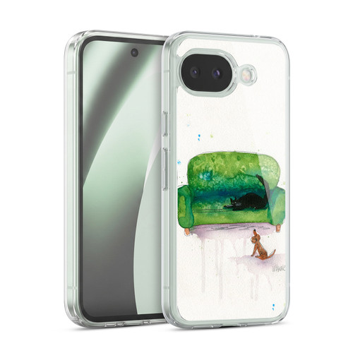 Wyanne Nature Portraits II Couch Cat and Dog Soft Gel Case for Google Pixel 10a