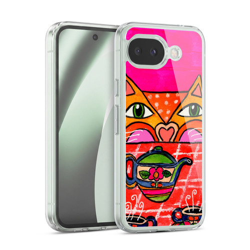 Wyanne Cat Uninvited Guest For Tea Soft Gel Case for Google Pixel 10a