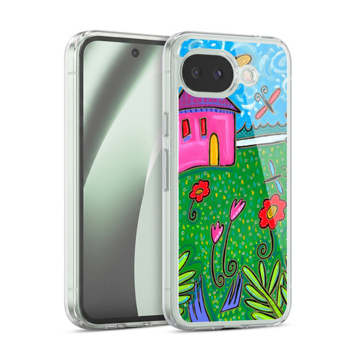 Wyanne Nature 2 Pink House Green Garden Soft Gel Case for Google Pixel 10a