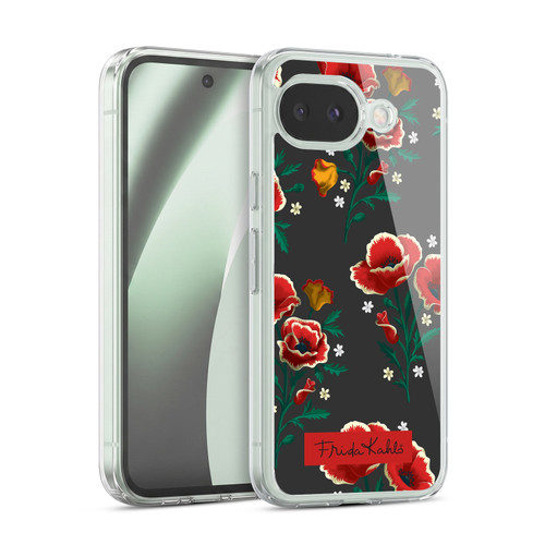 Frida Kahlo Flowers Red Soft Gel Case for Google Pixel 10a