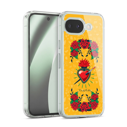 Frida Kahlo Icons Heart and Roses Soft Gel Case for Google Pixel 10a