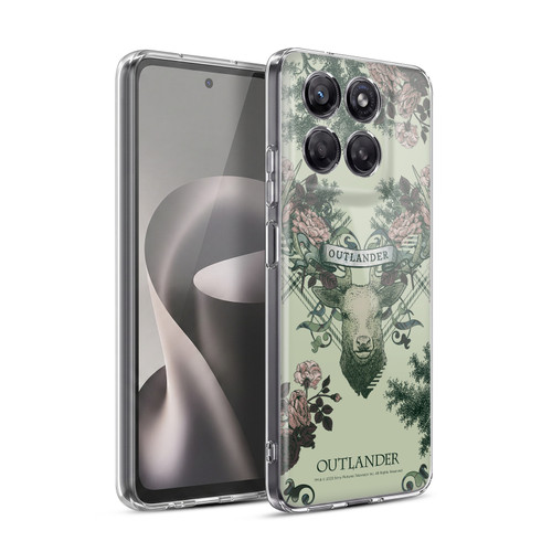 Outlander Composed Graphics Floral Deer Soft Gel Case for Motorola Moto G37 Power