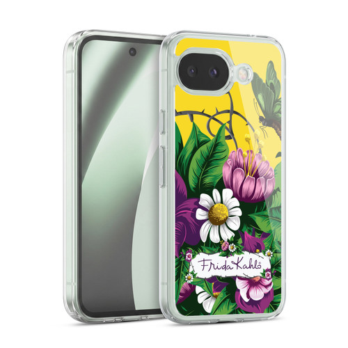 Frida Kahlo Purple Florals Butterfly Soft Gel Case for Google Pixel 10a