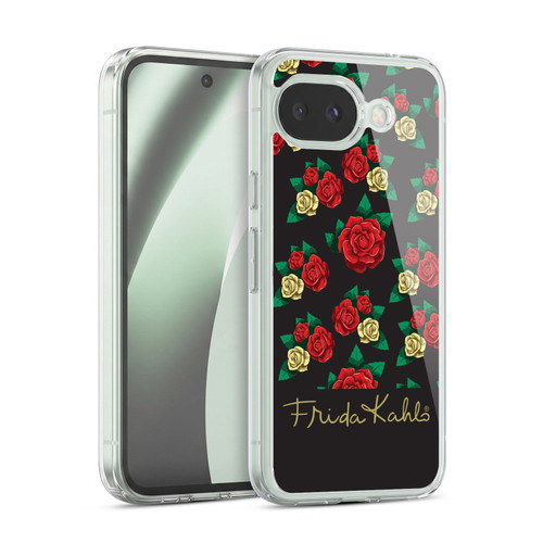 Frida Kahlo Roses Pattern Soft Gel Case for Google Pixel 10a