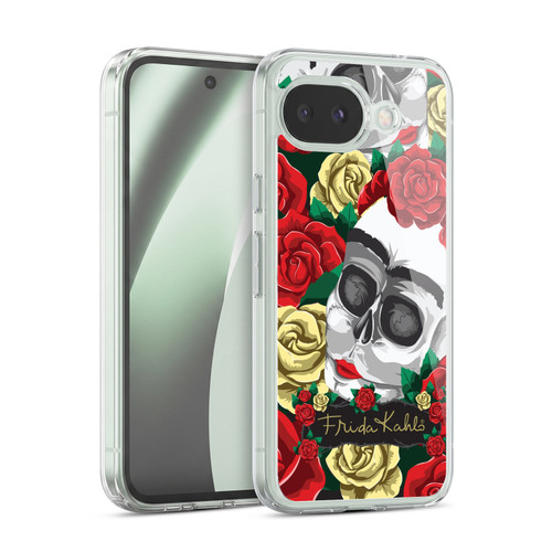 Frida Kahlo Roses Pair Skull Soft Gel Case for Google Pixel 10a