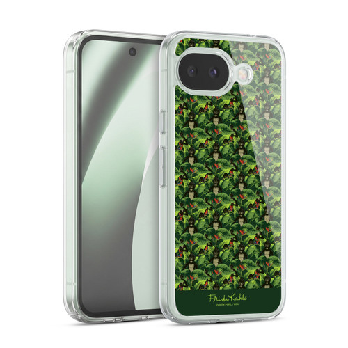 Frida Kahlo Tropical Monkey Pattern Soft Gel Case for Google Pixel 10a