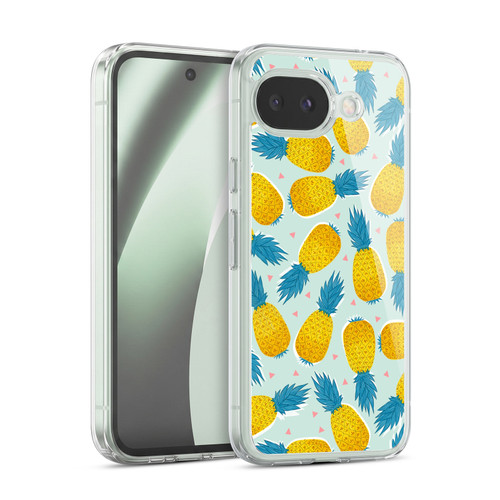 Head Case Designs Fruit Prints Pineapple Soft Gel Case for Google Pixel 10a