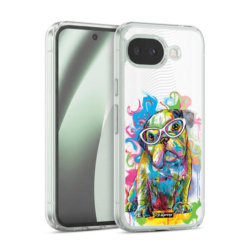 P.D. Moreno Drip Art Cats And Dogs Bulldog Soft Gel Case for Google Pixel 10a