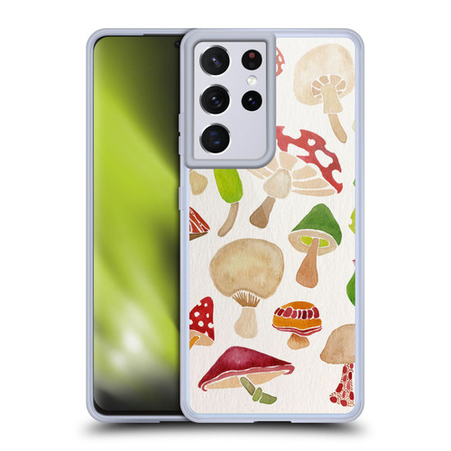 Cat Coquillette Nature Mushrooms Soft Gel Case for Samsung Galaxy S21 Ultra 5G