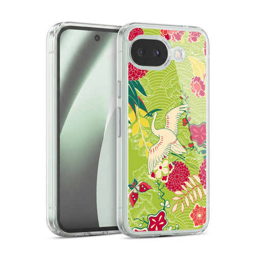 Haroulita Birds And Flowers Japanese Bird Soft Gel Case for Google Pixel 10a