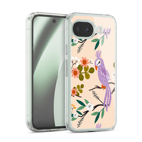 Haroulita Birds And Flowers Lavender Soft Gel Case for Google Pixel 10a