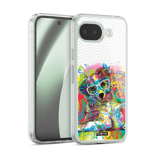 P.D. Moreno Drip Art Cats And Dogs Sunglasses Soft Gel Case for Google Pixel 10a