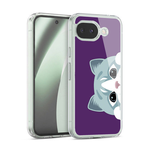 Head Case Designs Peeking Animals Cat Soft Gel Case for Google Pixel 10a