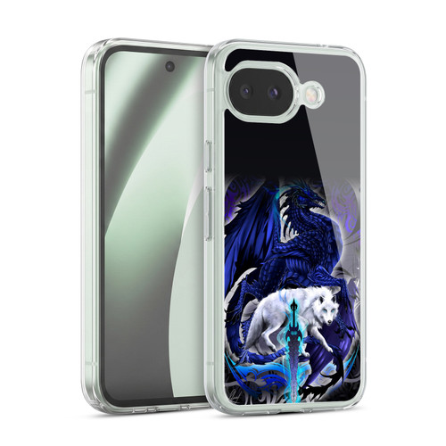 Ruth Thompson Dragons with Swords Alpha Blade & Fantasy Wolf Soft Gel Case for Google Pixel 10a