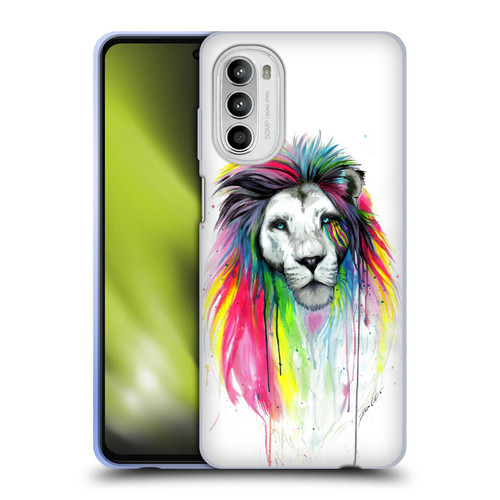 Pixie Cold Cats Rainbow Mane Soft Gel Case for Motorola Moto G52