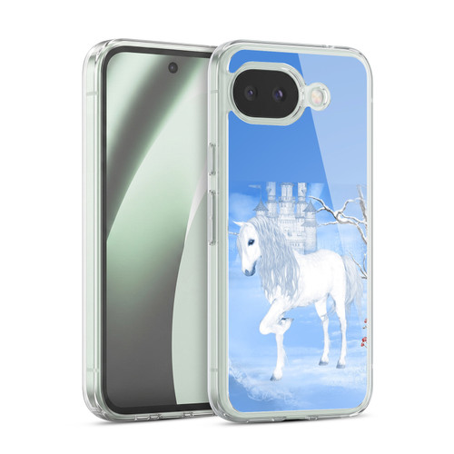 Simone Gatterwe Pegasus And Unicorns White Unicorn Soft Gel Case for Google Pixel 10a
