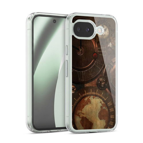 Simone Gatterwe Steampunk Clocks And Gears Soft Gel Case for Google Pixel 10a