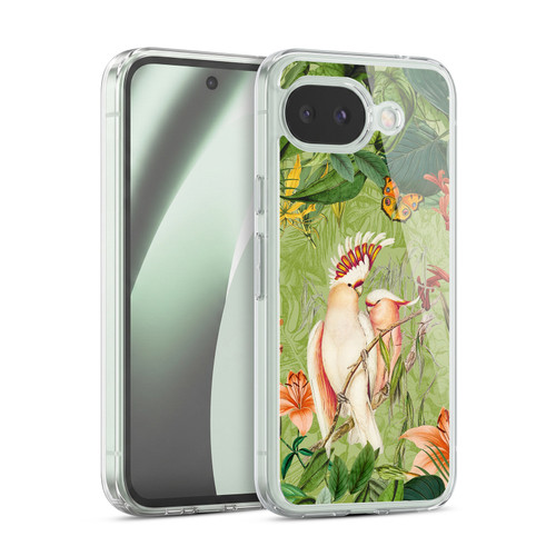 LebensArt Jungle Plants And Animals Cockatoos And Butterflies Soft Gel Case for Google Pixel 10a