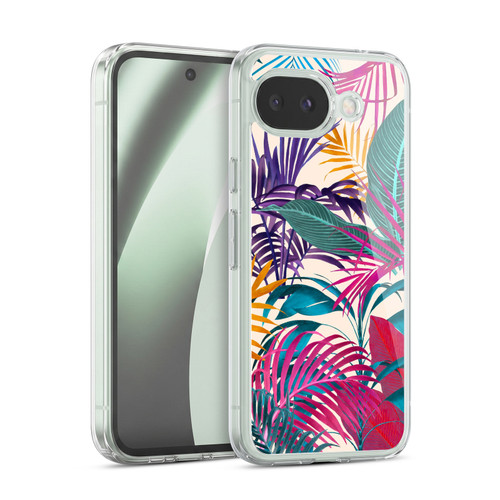LebensArt Jungle Plants And Animals Palm Leaves Cream Soft Gel Case for Google Pixel 10a