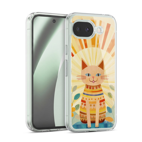 LebensArt Mix Art Boho Whimsy Cat Soft Gel Case for Google Pixel 10a