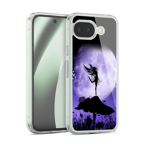 Simone Gatterwe Angels And Fairies Purple Silhouette Soft Gel Case for Google Pixel 10a