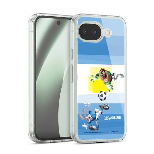 Looney Tunes Flag Graphics Argentina Taz & Bugs Bunny Soft Gel Case for Google Pixel 10a
